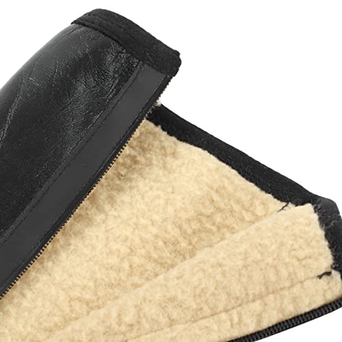 TOPINCN Leather Socks, Warm Unisex Floor Socks with Zipper, Winter Sports, Camping,Fishing,Hunting, Muslim Worship, PU Leather, Suitable for Indoor3