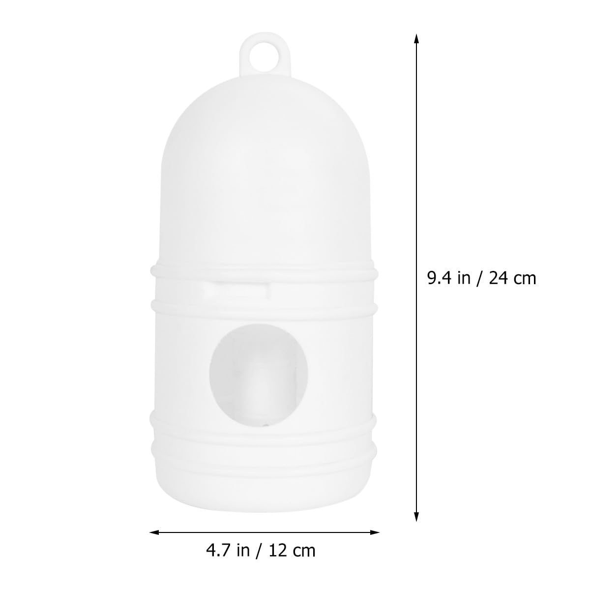 Abreuvoir pour Pigeons 1 L en Plastique Blanc Mangeoire pour Oiseaux et Faisans Distributeur d'eau Intérieur Extérieur pour Cages à Volailles et Volaille de Basse-Cour