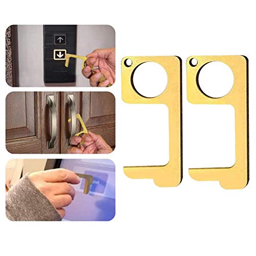 Preisvergleich Produktbild Berührungsloser Türöffner ohne Berührung, berührungsloser Türöffner, gesundes Handgerät, Schlüsselanhänger-Werkzeug, Hygiene-Hand, vermeidet Schmutz, Umwelt und mehr Hygiene