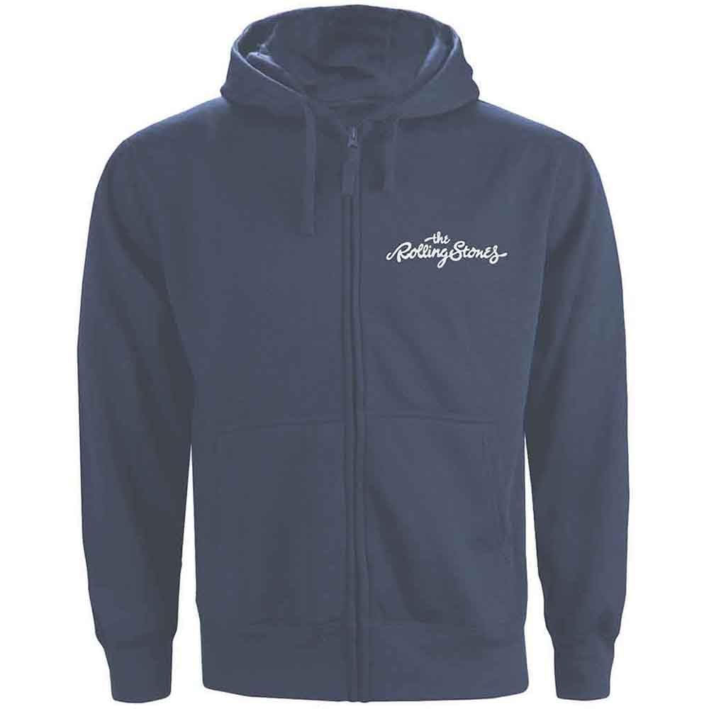 The Rolling Stones Classic Tongue Zipped Felpa con Cappuccio