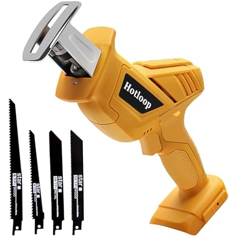 Reciprocating Saw Compatible with DeWalt 20V MAX Battery, Cordless Reciprocating Saw, 0-3000SPM Variable Speed, 4 Saw Blades for Metal and Wood Cutting (Battery Not Included) Cover