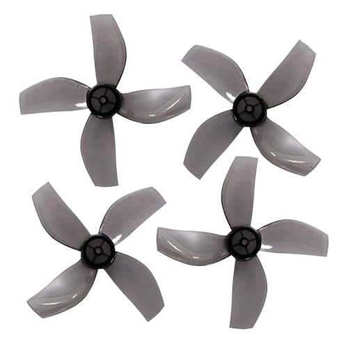 Gemfan Mirco Props 35mm 3ブレード/4ブレード PCプロペラ 1.0mm 20ペア RC FPVレーシングフリースタイル FPV用 Tinywhoop用 ドローン用 08028モーター(20Pairs 4-Blade Grey)