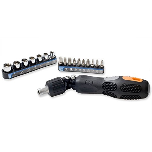 Syba SY-ACC65042 18-Piece 2-in-1 Design Ratchet and Screw Driver Tool Kit