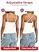 EasyGala Womens Padded Cami Tank Tops Double Lined Spaghetti Strap Built in Bra Shirts Slim Fitted Basic Summer Cloth 2026 Cream White M