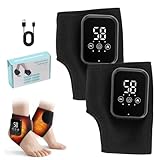 Foot Massager, Triple Therapy Foot Massager, Electric Feet Massager with 3-Level Heat & Massage Adjustable, LCD Display, Rechargeable Ankle Massage for Pain and Circulation, Heel, Arch - Image 1