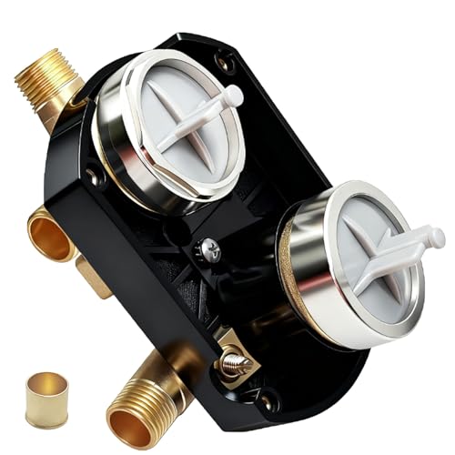 R22000-WS Shower Valve for Delta Faucet Universal Diverter Valve for Delta Trim Kit & Shower System Integrated Diverter Rough In Valve Kit 3-Way 6-Setting Include Screwdriver Stops