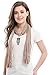 Elegant Charm Owl Pendant Jewelry Necklace Scarf, Dark Khaki