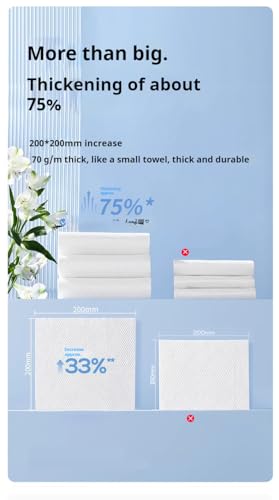 Generic Toalha de rosto descartável, toalha de rosto pendurada para pele sensível, remoção de maquia