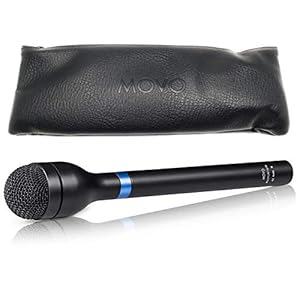 Movo HM-M2 Dynamic Omnidirectional Handheld Interview Microphone with 3-Pin XLR Connector
