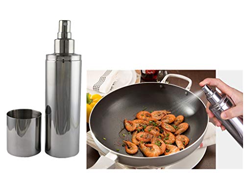 MUUZONING Oil Sprayer, Pulverizador Aceite Dispensador de Aceite y Vinagre, Botella de Vinagre y Aceite de Oliva Rociador de Cocina Aceitera Spray de para Ensaladas/Cocinar/Hornear/Freír -250ml