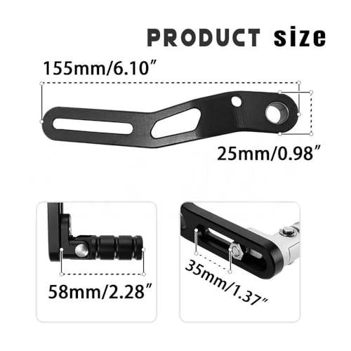 Levier de changement vitesse moto pliable Tiger660 réglable - 6