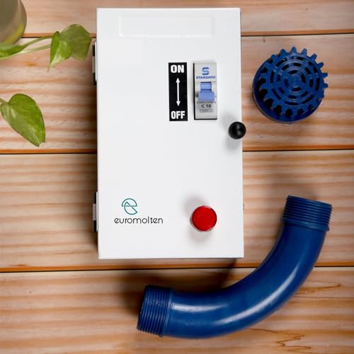 Image of EUROMOLTEN 1hp Open well Submersible water Pump (ISI Certified), Dual Carbon Bush Technology, 100 Percent Fine Copper Winding, Heavy Duty Pump (15 months Warranty-Value flow)