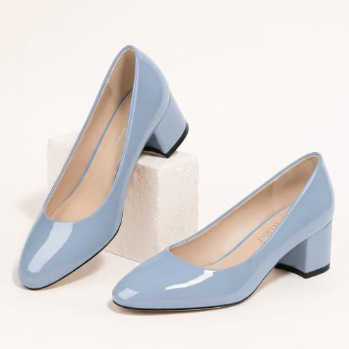 Image of SKYSTERRY Women's Low Heel Dress Pumps Shoes 2 Inch