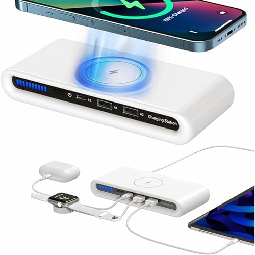 4-in-1 Portable Wireless Charger, Multiport
