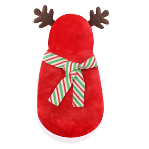 Disfraz Navideño para Perro Yardwe L Rojo con Bufanda