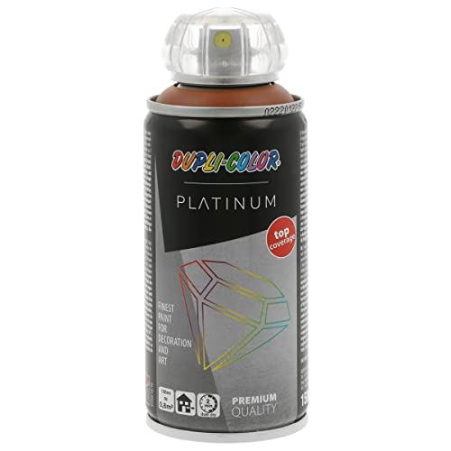 DUPLI-COLOR PLATINUM terracotta seidenmatt 150 ml Spraylack, schnelltrocknend, exzellente Deckkraft, hohe Ergiebigkeit, UV-beständig, lichtecht und langlebig