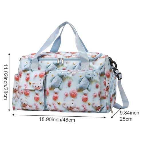 Sac de sport avec compartiment à chaussures pour le yoga et week-end - 6