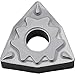 Kyocera WNMG 433HQ TN620 Grade Uncoated Cermet, 80 Degree Trigon, Negative Rake Angle, Neutral Turning Insert for Light Interruption and Finishing-Medium in Steel (10 pcs)