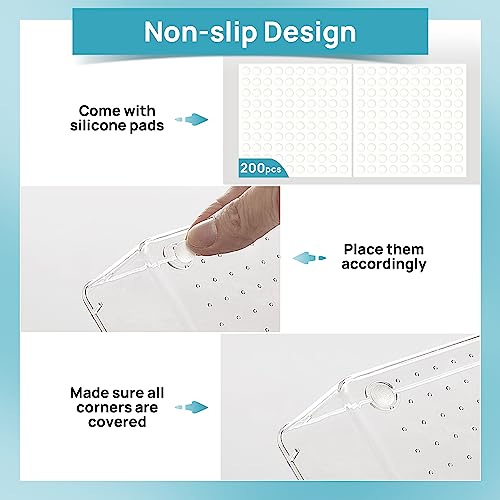 Vtopmart 3313458031 44 Pcs Clear Plastic Drawer Organizers Set thumb #5