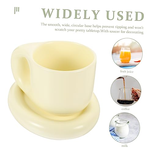 Tasse pour thé fleurie blanche céramique micro-ondes résistante - 3