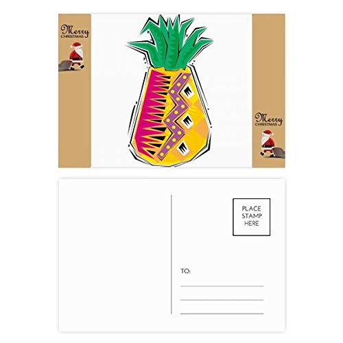 Cartes postales de remerciement ananas du Mexique lot de 20 pour ne jamais manquer de mots