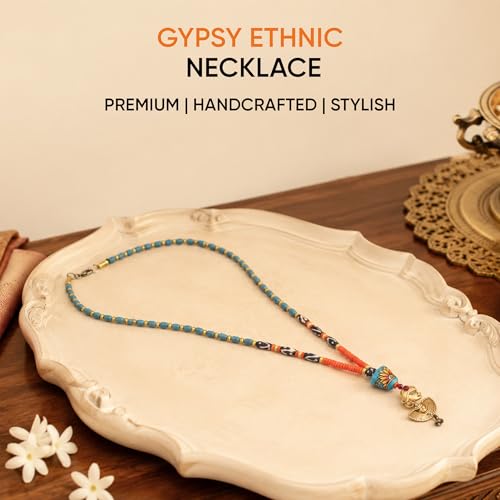 Image of AAKRITI ART CREATIONS Handcrafted Tribal & Ethnic Necklace Collection | Royal, Empress & Nomadic-Inspired Artisan Jewelry | Moonstone, Henna, Floral & Carnival Designs for Women