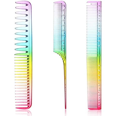 Patelai Rainbow Colour Fine Cutting Combs Cover