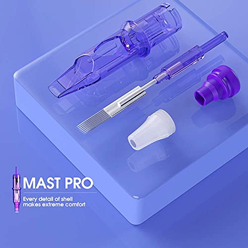 Mast Pro Tattoo Cartridges 20Pcs Disposable Needles Curved Magnum 1009RM