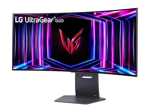 LG UltraGear OLED 34GS95QE Monitor Gaming 34", 21:9 Curvo (800R), WQHD (3440x1440), OLED, 240Hz, 0,03ms (GtG), G-Sync, FreeSync Premium Pro, HDR 400 True Black, HDMI 2.1, DisplayPort, Nero - Immagine 1