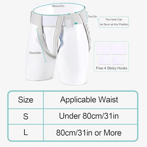 Faja para Hernia Inguinal con 4 Almohadillas Removibles miniatura 2