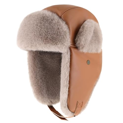 Image of Winter Trapper Ushanka Hat, Aviator Hat, Ear Flaps, Men Women