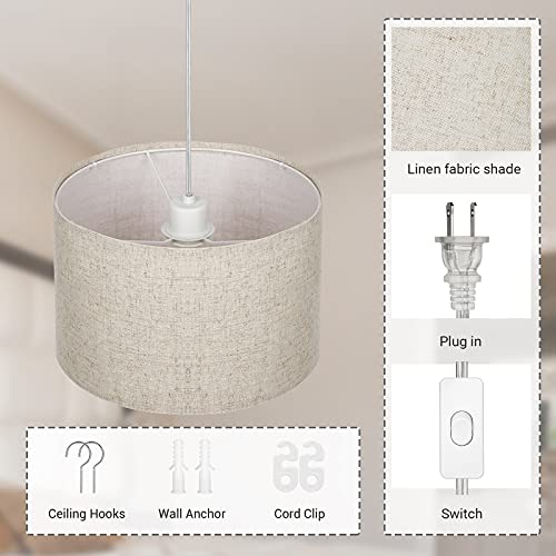 Dewenwils HPIP09A Plug In Pendant Light thumb #6