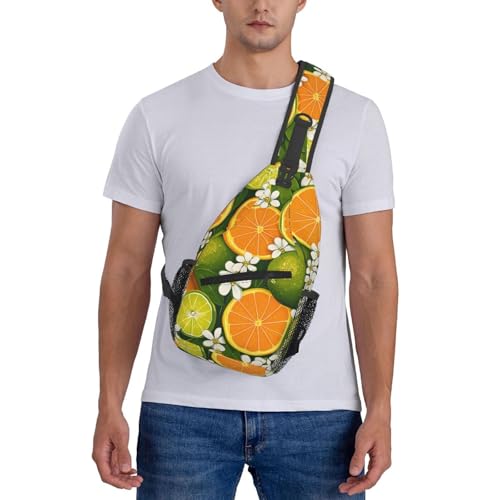 Mochila cruzada ligera para mujer y hombre color naranja miniatura 7