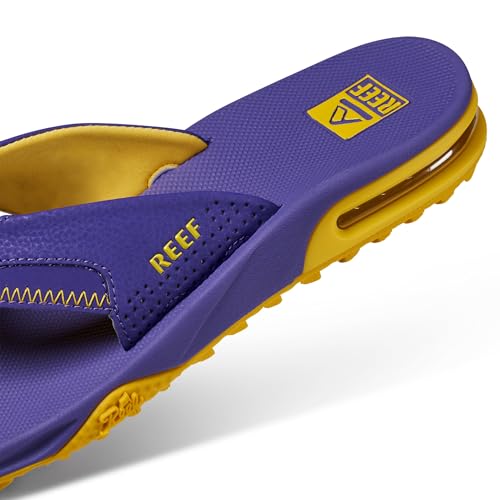 Reef Fanning Pregame Mens Bottle Opener Flip Flop, Arch Support, Durable Outsole, Water Friendly, Purple/Gold, 11 - image 8