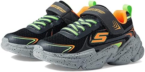 SKECHERS Boy's Wavetronic-Ravlor Sneaker MEGA-Splash 2.0, Black/Charcoal/Orange, 10.5 Big Kid | Image 3
