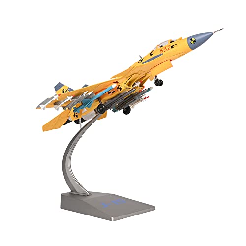 Image of Toys Uncle Diecast Aeroplane Scale Model, (1:72 Fighter Plane Yellow)