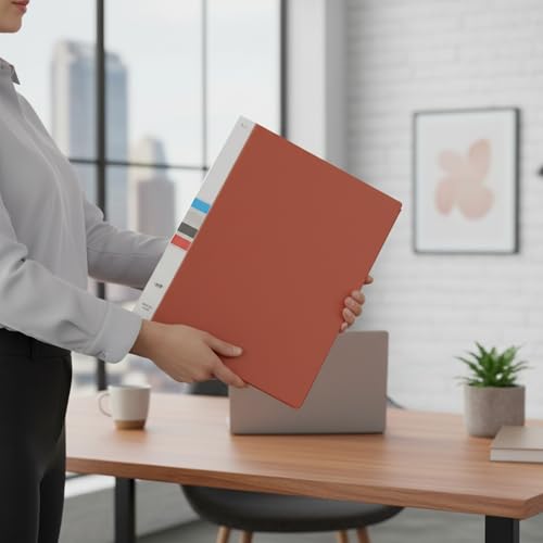 Image of TULMAN 2 Pack 10 Pockets Bound A3 Size Presentation Display Book Portfolio File Binders with Plastic Clear Sleeves Document Organizer for School Office - (Color May Vary)