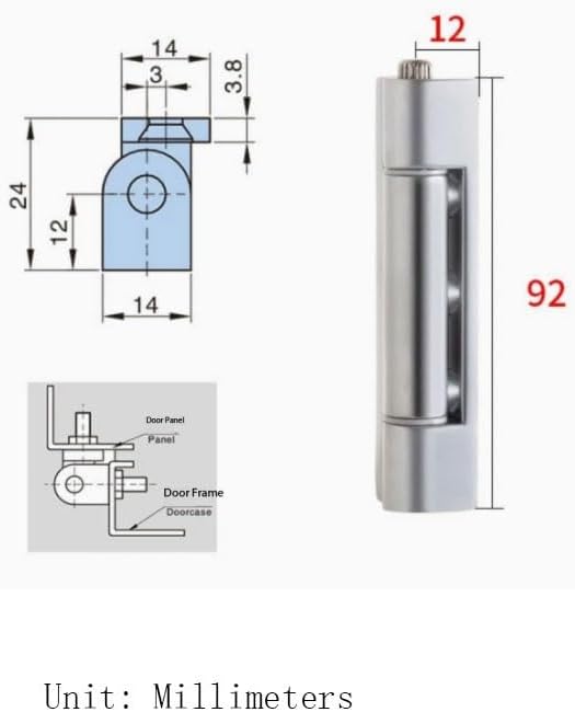 Zinc Alloy Industrial Hinges Distribution Box Automation Equipment Cabinet Electrical