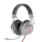 boAt Immortal IM1000D Dual Channel Gaming Wired Over Ear Headphones with mic, 7.1 Channel Surround Audio, Dolby Atmos, 50mm Drivers & RGB Breathing LEDs(White Sabre)