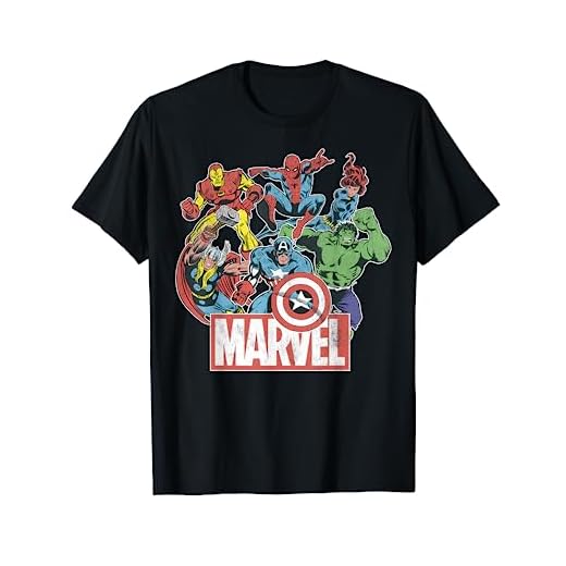 Marvel Avengers Team Retro Comic Vintage Camiseta