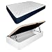 amuéblate online - Pack Colchón Viscoelástico Naran + Canapé Abatible Gran Capacidad con Apertura Lateral | Color Blanco 90 x 190