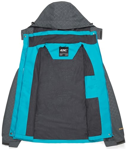 DCmount Regenjacke Damen Wasserdicht übergangsjacke damen Outdoor Wanderjacke softshelljacke für damen mit Kapuze