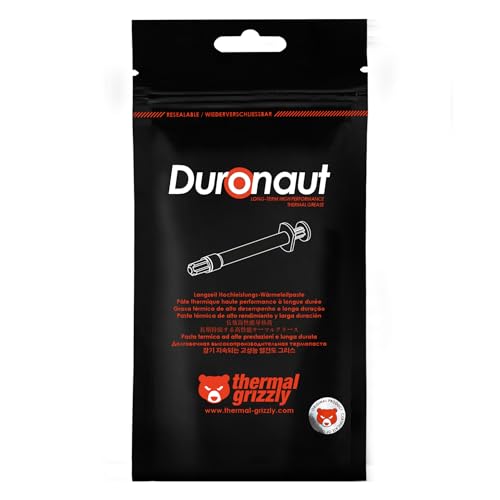 Image of Thermal Grizzly - Duronaut - 2 Gram - Enhanced Durability & High Performance Thermal Paste - for Maximum Thermal Conductivity While Overclocking CPU /GPU /PS4 /PS5 /Xbox