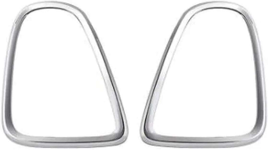 Car Headlight Taillight Cover Trim Black Silver Chrome Frame Cover Compatible For BMW Mini R55 R56 R57 R58 R59 2007-2015(Chrome For Tail Lamp)