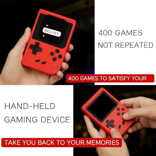 Image of Video Game for Kids , Handheld 400 in 1 Games for Kids - Game Box with TV Output & with Gaming Console - Rechargeable Video Game for Kids (400 in 1)