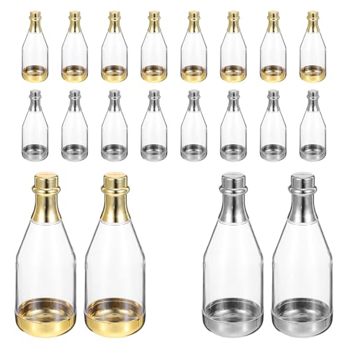 Lot de 20 boîtes à dragées en plastique robuste avec emballage transparent