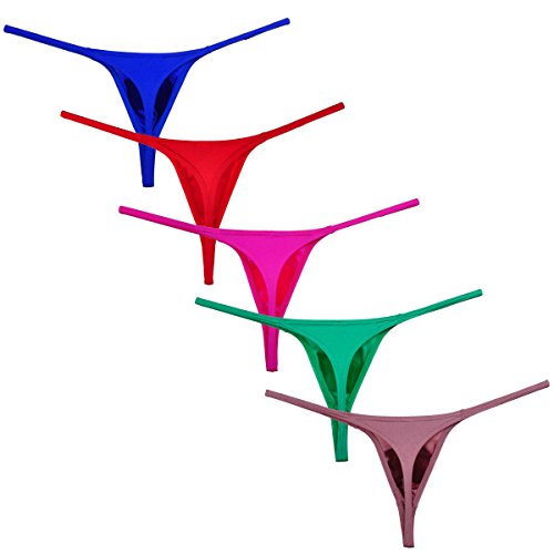 Men's Spandex Micro Thong Gay Men T-Back G-String Jockstrap Underwear Pouch Tanga2