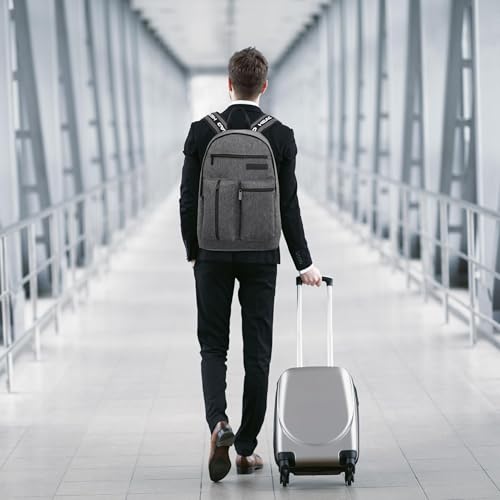 HEAD 30L Laptop Backpack for Men, Lightweight Work Backpacks Fits 15.6 inch Notebook, Waterproof Casual Daypack for Business/College/Travel/Daily, Gray2