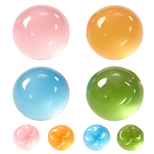 Squishy Fidget Toys 4 Stück Kokosöl Stressball Anti Stress Spielzeug für Kinder Erwachsene Coconut Oil Antistressball Squishy Quetschball für ADHD Autismus Geburtstag Gastgeschenke