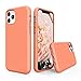 SURPHY Coque iPhone 11 Pro, Silicone Liquide Case avec Doux Microfibre Coussin Doublure Cover Protection Bumper Anti-Choc Housse Étui pour iPhone 11 Pro 5,8 Pouces (Peches)